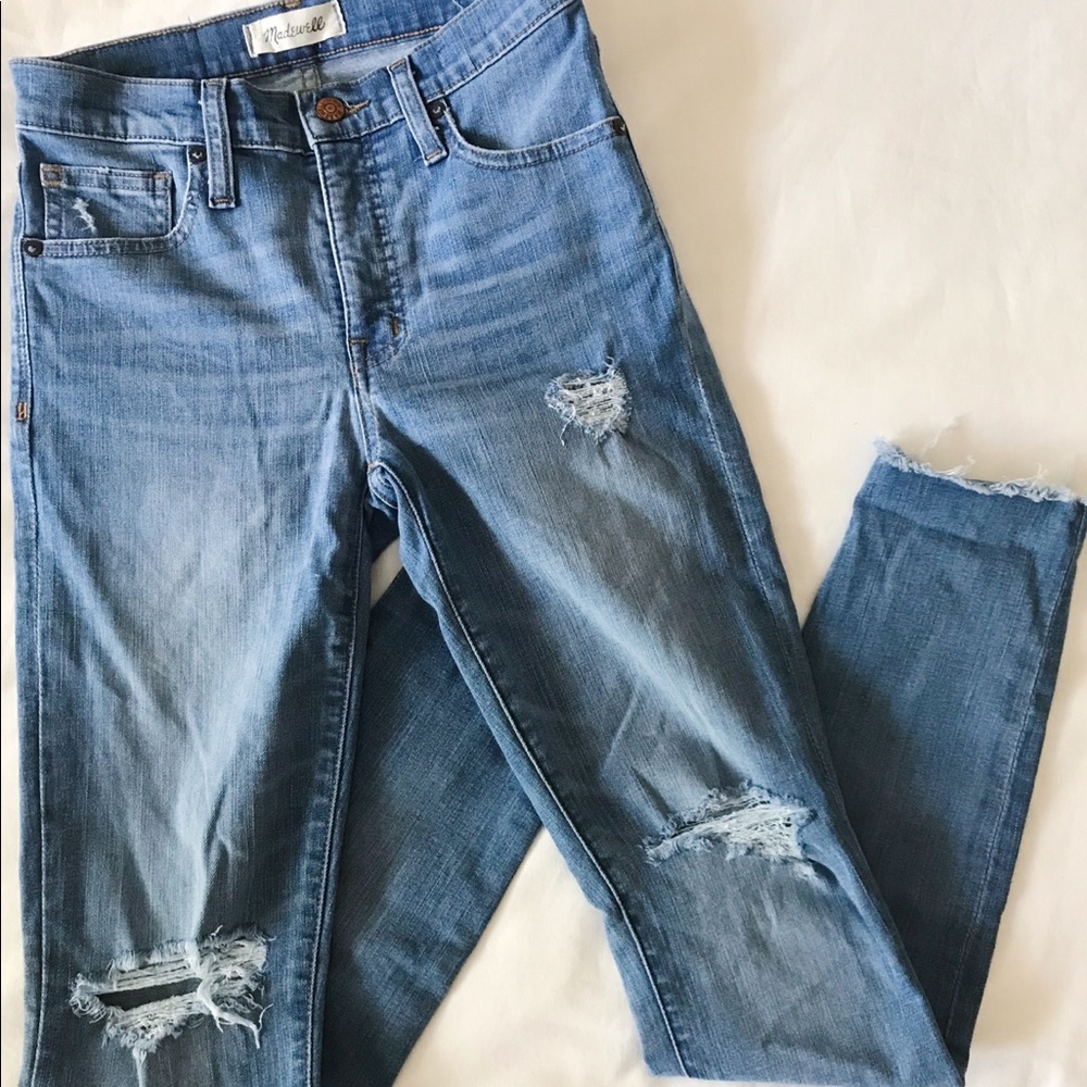 Madewell 9” High Rise Skinny Jeans Ontario Wash